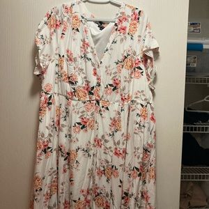 Torrid size 4 lined button down dress